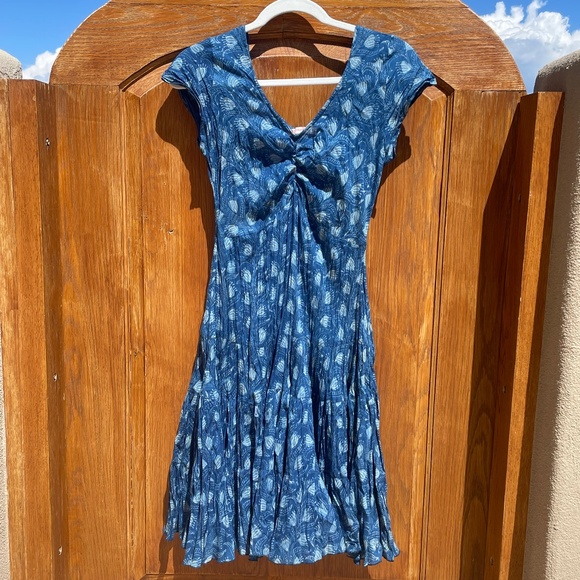 Trade Cloth Dresses & Skirts - Paloma Dress, Short, Cap Sleeve,  Tula Indigo (Size XXS)